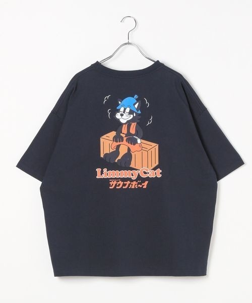 PAGEBOY（ページボーイ）の「【サウナボーイ×LIMMY CAT】トトノイLIMMY CAT Tシャツ《UNISEX》（Tシャツ/カットソー・レディース・オフホワイト/ネイビー・MEDIUM/LARGE）」の16枚目の写真