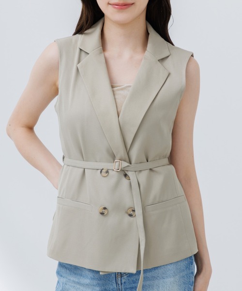 SENEE ダブルジャケットジレ double jacket gilet（ダブルジャケットジレ）（ベスト）｜SENEE