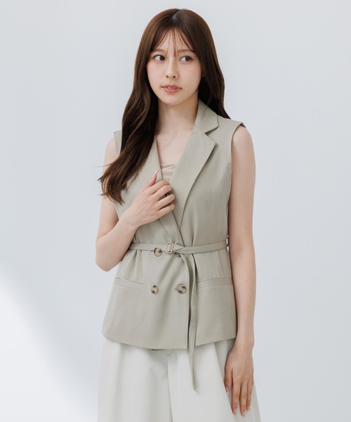 SENEE ダブルジャケットジレ double jacket gilet（ダブルジャケットジレ）（ベスト）｜SENEE