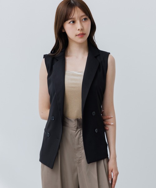 SENEE ダブルジャケットジレ double jacket gilet（ダブルジャケットジレ）（ベスト）｜SENEE