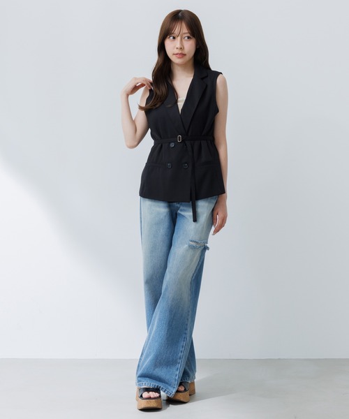 double jacket gilet（ダブルジャケットジレ）（ベスト）｜SENEE