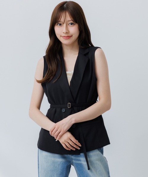 SENEE ダブルジャケットジレ double jacket gilet（ダブルジャケットジレ）（ベスト）｜SENEE