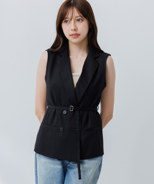 SENEE ダブルジャケットジレ double jacket gilet（ダブルジャケットジレ）（ベスト）｜SENEE