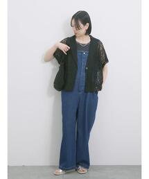 Samansa Mos2 blue | ◎デニムオーバーオール(その他パンツ)