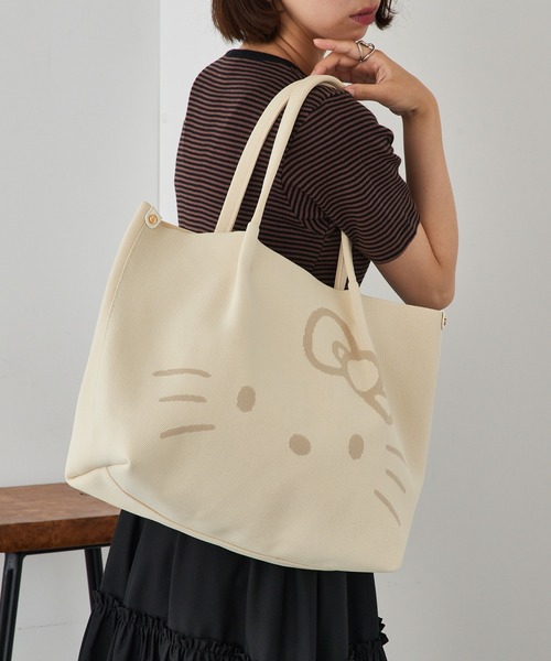 ROOTOTE(ルートート)の「【ROOTOTE】IP.ミディアム.ルフル.ハローキティ-A 8381(トートバッグ・レディース・ブラック/アイボリー/レッド・FREE)」の12枚目の写真