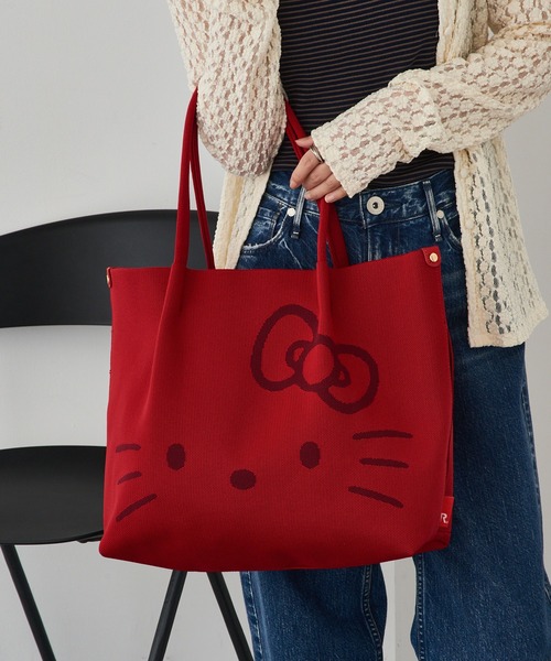 ROOTOTE(ルートート)の「【ROOTOTE】IP.ミディアム.ルフル.ハローキティ-A 8381(トートバッグ・レディース・ブラック/アイボリー/レッド・FREE)」の19枚目の写真