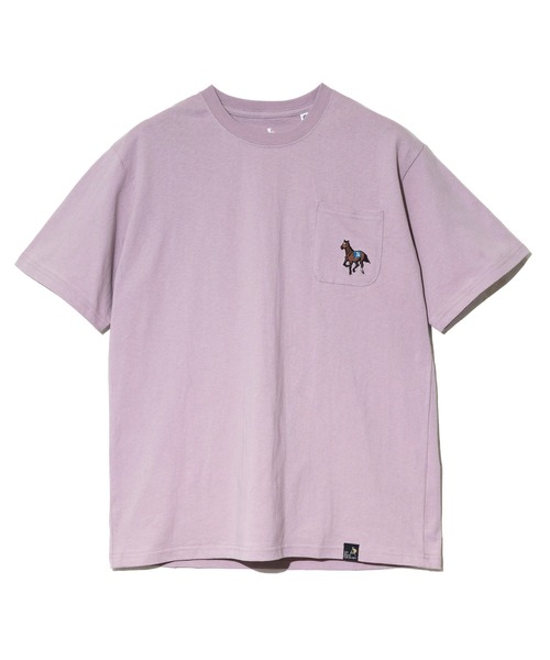 go slow caravan(ゴースローキャラバン)の「USA/C 色々刺繍 PKT TEE(Tシャツ/カットソー・メンズ・グリーン/ラベンダー/アイボリー/ブラック・SMALL/MEDIUM/LARGE/X-LARGE)」の15枚目の写真