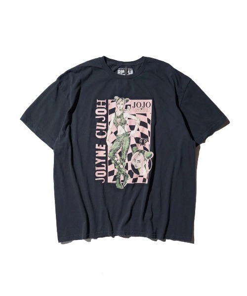 ジョジョの奇妙な冒険(ジョジョノキミョウナボウケン)の「THRIFTY LOOK スリフティルック / THRIFTY ANIME TEE "JOJO'S BIZARRE ADVENTURE"(Tシャツ/カットソー・メンズ・ブラック/ブラック系1/ブラック系3/ブラック系2/その他1/その他・X-LARGE/XX-LARGE/LARGE/MEDIUM)」の1枚目の写真