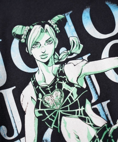 ジョジョの奇妙な冒険(ジョジョノキミョウナボウケン)の「THRIFTY LOOK スリフティルック / THRIFTY ANIME TEE "JOJO'S BIZARRE ADVENTURE"(Tシャツ/カットソー・メンズ・ブラック/ブラック系1/ブラック系3/ブラック系2/その他1/その他・X-LARGE/XX-LARGE/LARGE/MEDIUM)」の21枚目の写真