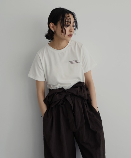 hellam（へラム）の「ハーフスリーブジャンプスーツ（つなぎ/オールインワン・レディース・ブラック/グレイッシュベージュ/アイボリー/ブラウン・FREE）」の19枚目の写真