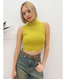 EVRIS（エヴリス）の「ラメニットノースリーブ（タンクトップ）」