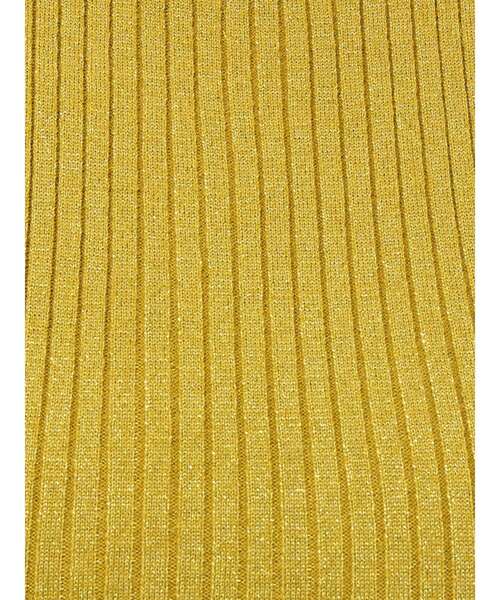 EVRIS（エヴリス）の「ラメニットノースリーブ（タンクトップ・レディース・ブラウン/ブラック/イエロー・FREE）」の4枚目の写真