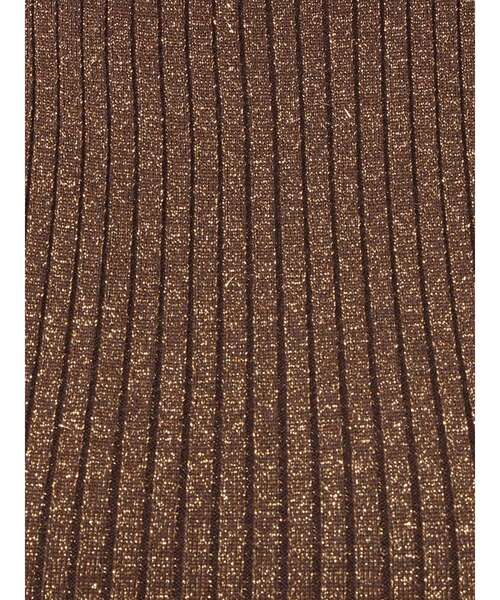 EVRIS（エヴリス）の「ラメニットノースリーブ（タンクトップ・レディース・ブラウン/ブラック/イエロー・FREE）」の5枚目の写真