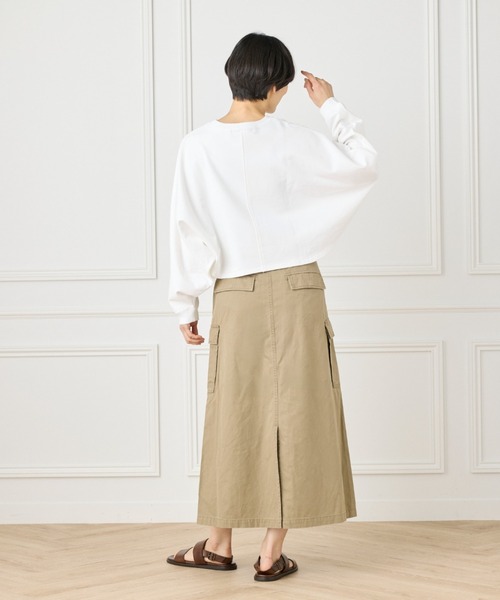 INED（イネド）の「《YVON》ミリタリーカーゴスカート（スカート・レディース・キャメル/カーキ・7号/9号/11号）」の10枚目の写真