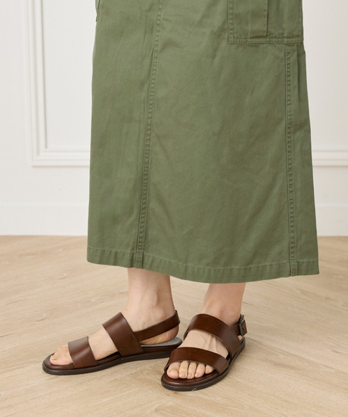 INED（イネド）の「《YVON》ミリタリーカーゴスカート（スカート・レディース・キャメル/カーキ・7号/9号/11号）」の16枚目の写真
