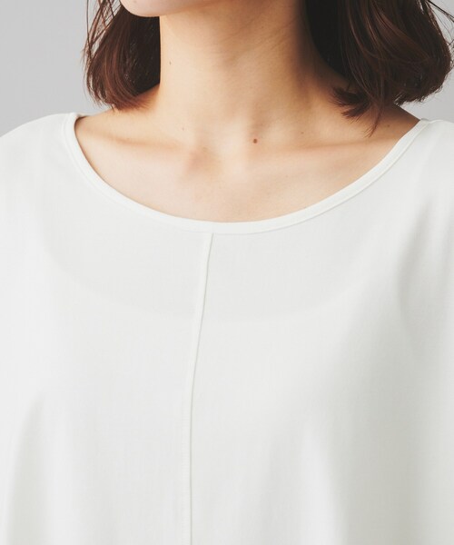 Torrazzo Donna（トラッゾドンナ）の「【TORRAZZO DONNA】前後2wayポンチョプルオーバー（Tシャツ/カットソー・レディース・ホワイト/ブラック・02）」の17枚目の写真