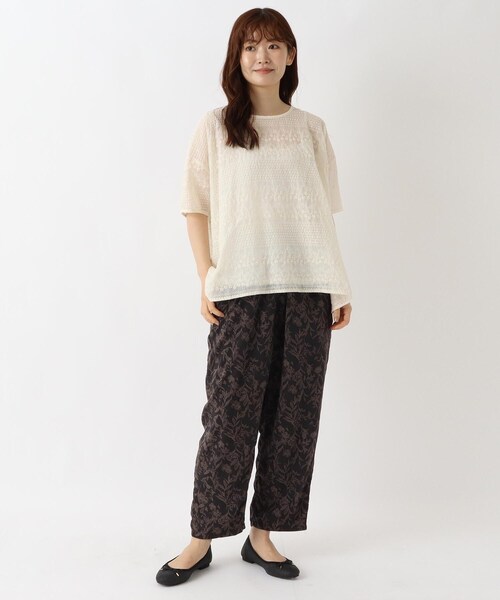 one'sterrace（ワンズテラス）の「【ひんやり】接触冷感 テーパードパンツ（その他パンツ・レディース・グレー系4/ブラック系8/アイボリー系8・02）」の14枚目の写真