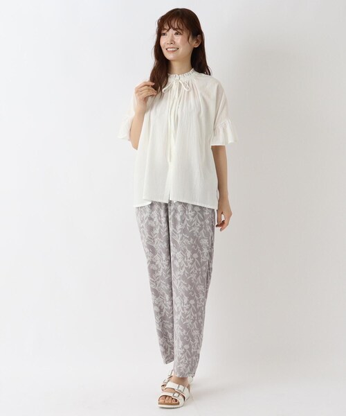 one'sterrace（ワンズテラス）の「【ひんやり】接触冷感 テーパードパンツ（その他パンツ・レディース・グレー系4/ブラック系8/アイボリー系8・02）」の16枚目の写真