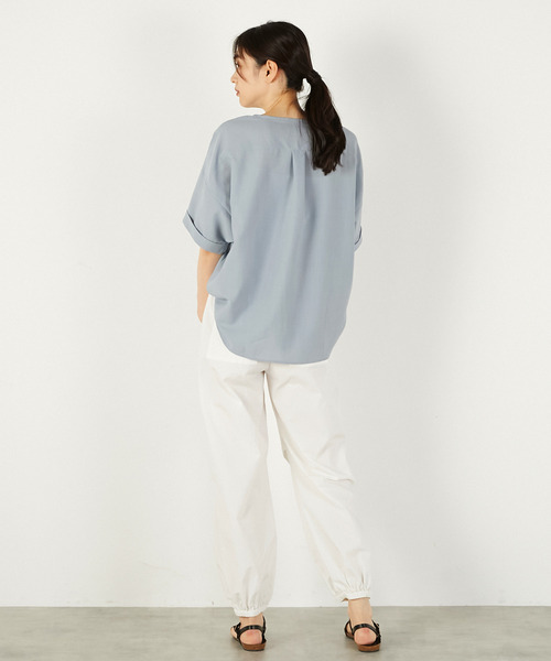 MELROSE claire（メルローズ クレール）の「【ストレッチカーゴパンツ】（その他パンツ・レディース・オフホワイト/ブラック/ベージュ・2/3）」の7枚目の写真