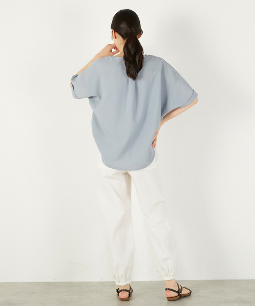MELROSE claire（メルローズ クレール）の「【ストレッチカーゴパンツ】（その他パンツ・レディース・オフホワイト/ブラック/ベージュ・2/3）」の8枚目の写真