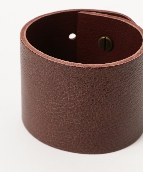 BEAMS BOY(ビームスボーイ)の「レザーブレス(ブレスレット・レディース・ブラック/ブラウン・ONE SIZE)」の3枚目の写真