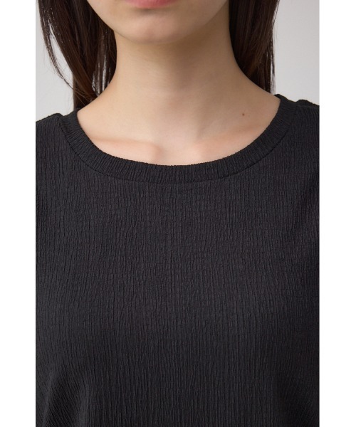 AZUL by moussy(アズールバイマウジー)の「サイドシャーリングワンピース 春服 夏服 半袖(ワンピース・レディース・ブラック/レッド/ライトグレー・FREE)」の5枚目の写真