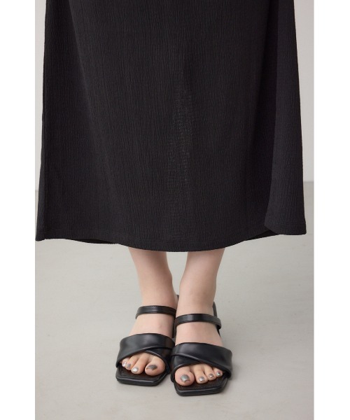 AZUL by moussy(アズールバイマウジー)の「サイドシャーリングワンピース 春服 夏服 半袖(ワンピース・レディース・ブラック/レッド/ライトグレー・FREE)」の8枚目の写真