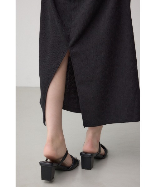 AZUL by moussy(アズールバイマウジー)の「サイドシャーリングワンピース 春服 夏服 半袖(ワンピース・レディース・ブラック/レッド/ライトグレー・FREE)」の9枚目の写真