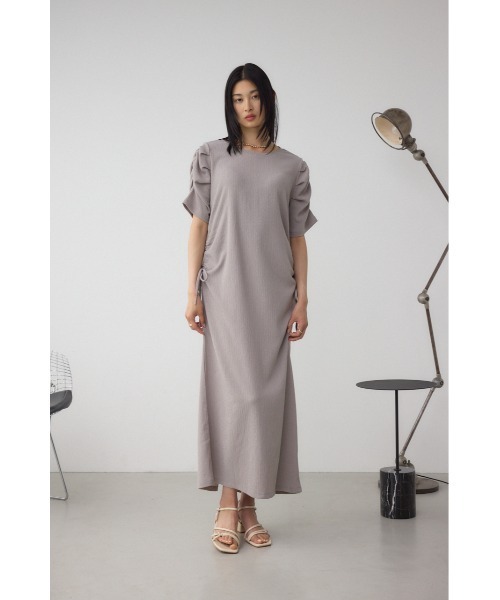 AZUL by moussy(アズールバイマウジー)の「サイドシャーリングワンピース 春服 夏服 半袖(ワンピース・レディース・ブラック/レッド/ライトグレー・FREE)」の11枚目の写真