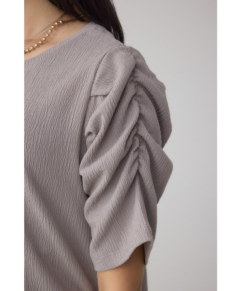 AZUL by moussy(アズールバイマウジー)の「サイドシャーリングワンピース 春服 夏服 半袖(ワンピース・レディース・ブラック/レッド/ライトグレー・FREE)」の17枚目の写真