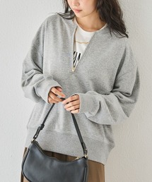 LAVEANGE（ラビアンジェ）の「【好機能シリーズ】吸湿発熱/フロントファスナー裏毛プルオーバー（スウェット）」