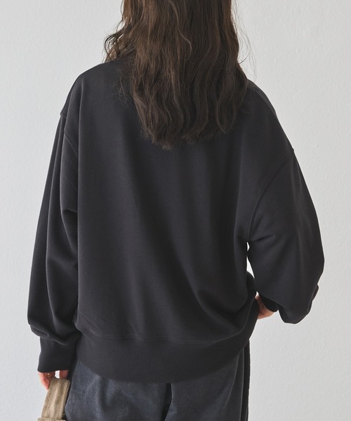 LAVEANGE（ラビアンジェ）の「【好機能シリーズ】吸湿発熱/フロントファスナー裏毛プルオーバー（スウェット・レディース・ベージュ/ブラック/グレー・3L/LL/4L/M/5L）」の7枚目の写真