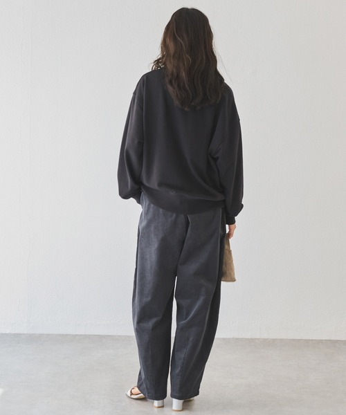 LAVEANGE（ラビアンジェ）の「【好機能シリーズ】吸湿発熱/フロントファスナー裏毛プルオーバー（スウェット・レディース・ベージュ/ブラック/グレー・3L/LL/4L/M/5L）」の12枚目の写真