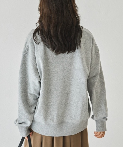 LAVEANGE（ラビアンジェ）の「【好機能シリーズ】吸湿発熱/フロントファスナー裏毛プルオーバー（スウェット・レディース・ベージュ/ブラック/グレー・3L/LL/4L/M/5L）」の15枚目の写真