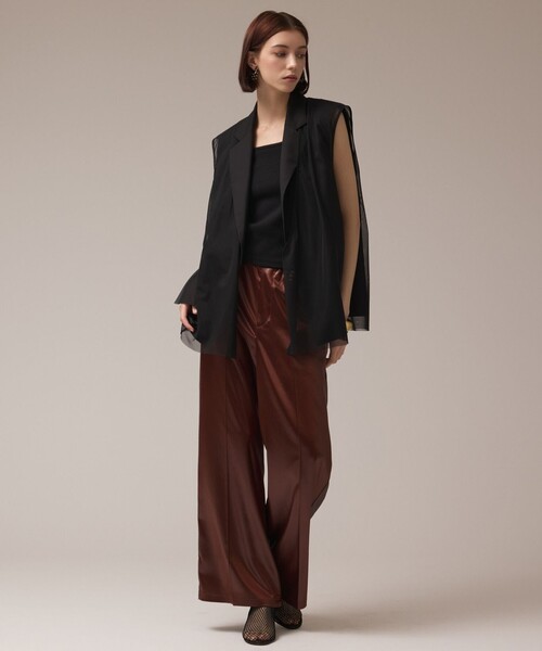 Diagram（ダイアグラム）の「チュールオーバーベスト（ベスト・レディース・ブラック/ブラウン・36/38）」の2枚目の写真