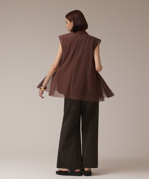 Diagram（ダイアグラム）の「チュールオーバーベスト（ベスト・レディース・ブラック/ブラウン・36/38）」の13枚目の写真