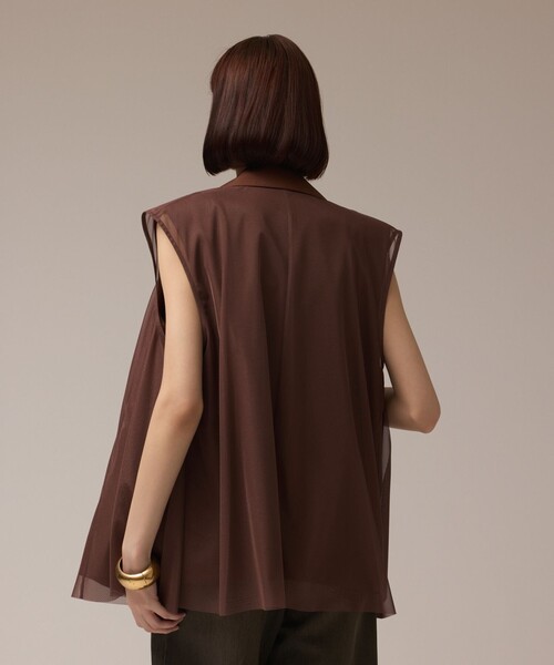 Diagram（ダイアグラム）の「チュールオーバーベスト（ベスト・レディース・ブラック/ブラウン・36/38）」の15枚目の写真