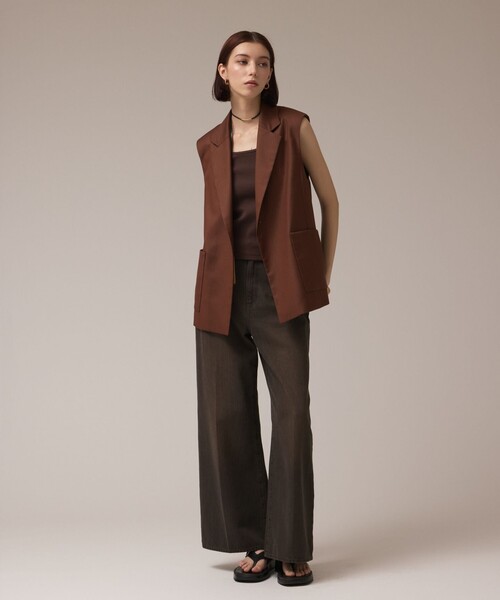 Diagram（ダイアグラム）の「チュールオーバーベスト（ベスト・レディース・ブラック/ブラウン・36/38）」の20枚目の写真