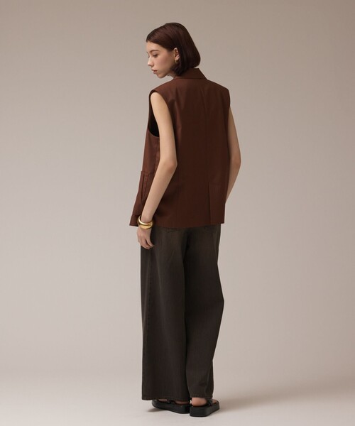 Diagram（ダイアグラム）の「チュールオーバーベスト（ベスト・レディース・ブラック/ブラウン・36/38）」の21枚目の写真