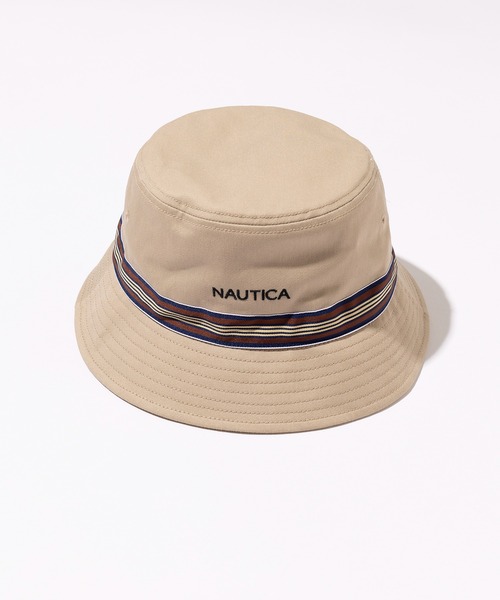 NAUTICA(ノーティカ)の「【NAUTICA】REVERSIBLE BUCKET HAT CBS(ハット・メンズ・ベージュ/ブラック・FREE)」の1枚目の写真