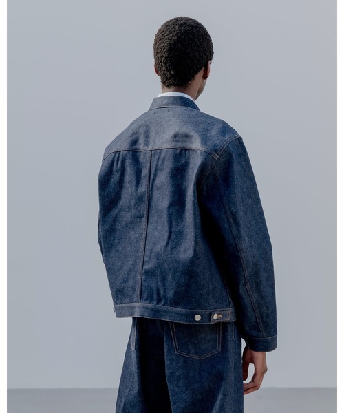 uniform experiment（ユニフォームエクスペリメント）の「RIGID DENIM TRUCKER JACKET（デニムジャケット・メンズ・インディゴブルー・4/3/2/1/5）」の2枚目の写真