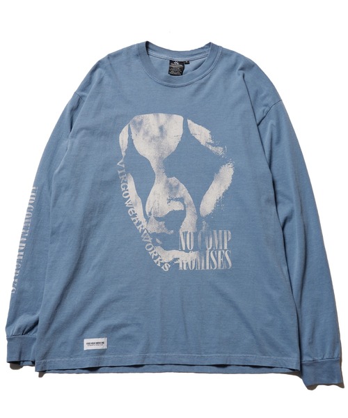 VIRGOwearworks(ヴァルゴウェアワークス)の「PIERROT CHAOS L/S(Tシャツ/カットソー・メンズ・ブルー/ホワイト/ブラック・2/3/4/5)」の6枚目の写真