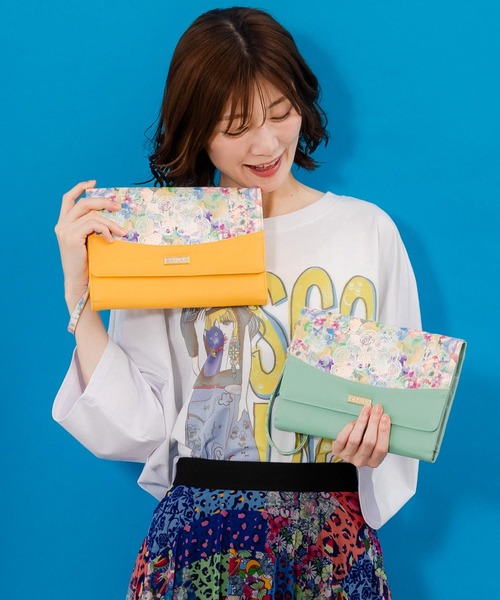 ScoLar（スカラー）の「SC79-21：スカ子と花柄マルチケース（その他小物・レディース・オレンジ/グリーン・FREE）」の8枚目の写真