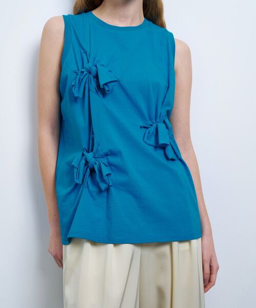 LANVIN 夏服 38サイズ ノースリーブ スクエアネックノースリーブニット|LANVIN en Bleu | LANVIN en