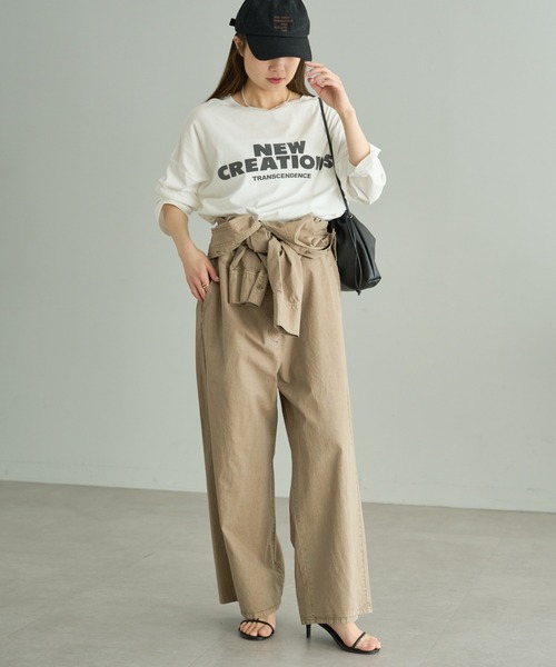 PUAL CE CIN(ピュアルセシン)の「フェイクレザー巾着バッグ(ショルダーバッグ・レディース・ブラック/ブラウン・FREE)」の5枚目の写真