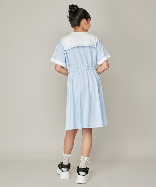 JENNI love ベロアリボンセーラーコート オフホワイト 160 【新品】 JENNI Online Shop｜【コットン100%】ハーフZIPセーラーワンピ
