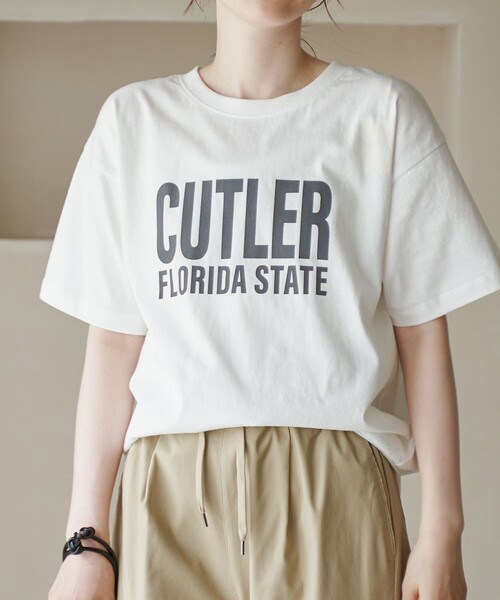 coen(コーエン)の「ピグメントアソートロゴプリントTシャツ(Tシャツ/カットソー・レディース・オフホワイト/シャーベット/ダークグレー/ベージュ・M/L)」の8枚目の写真