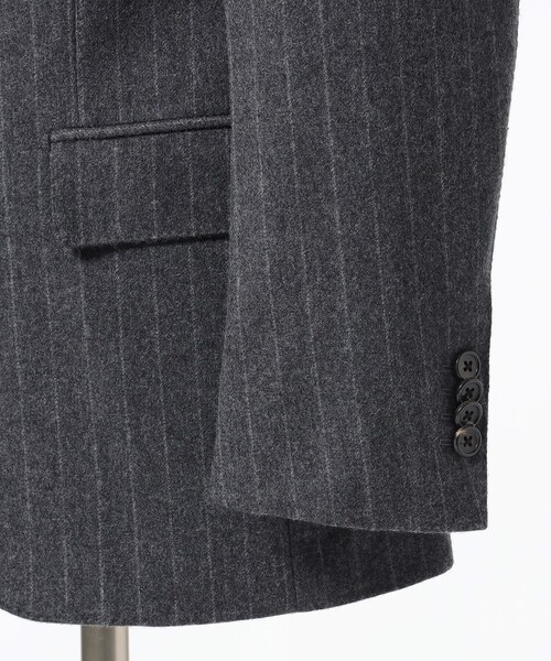 BEAMS HEART（ビームスハート）の「チョークストライプ スーツ（S～XXL・セットアイテム）（スーツセット・メンズ・グレー・SMALL/MEDIUM/LARGE/X-LARGE/XX-LARGE）」の15枚目の写真