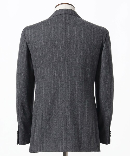 BEAMS HEART（ビームスハート）の「チョークストライプ スーツ（S～XXL・セットアイテム）（スーツセット・メンズ・グレー・SMALL/MEDIUM/LARGE/X-LARGE/XX-LARGE）」の3枚目の写真