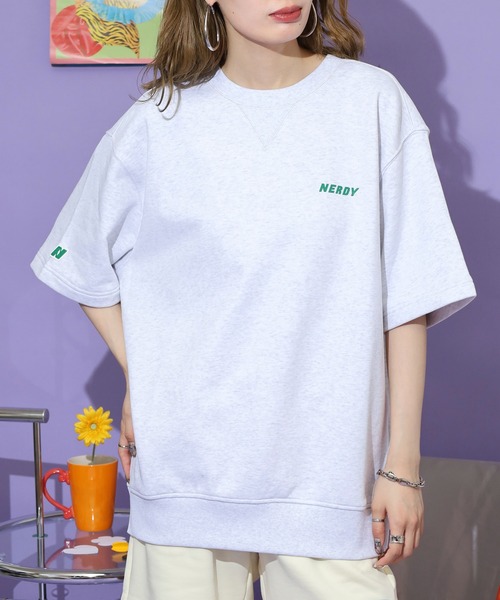 NERDY（ノルディ）の「スウェットシャツ（スウェット・レディース・イエロー/ホワイト/パープル/ブラック・S/L/M）」の21枚目の写真
